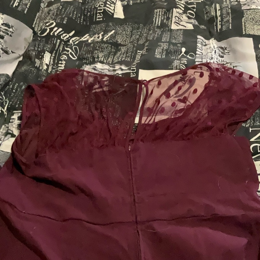 Torrid Burgundy Midi Dress